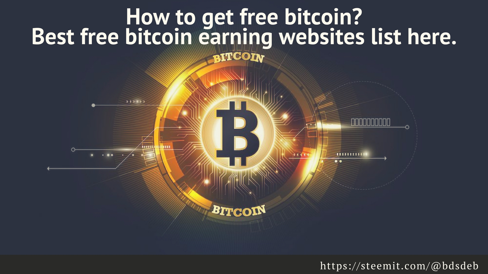 How To Get Free Bitcoin Best Fre!   e Bitcoin Earning Websites List - 